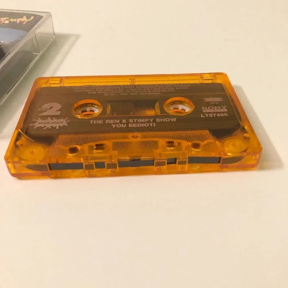 Vtg 1993 Ren And Stimpy Show You  Eediot Cassette Tape - Picture 7 of 11